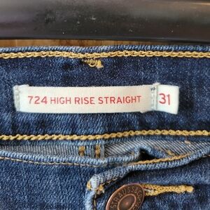 Levi's 724 High Rise Straight Jeans